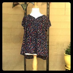 Women’s Gap Blue Flower XS Blouse
